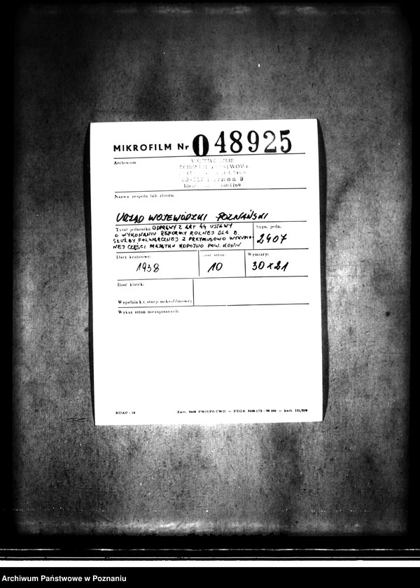 Obraz 2 z jednostki "Odprawy z art. 44 ustawy o wykonaniu reformy rolnej dla byłej służby folwarcznej z przymusowo wykupionej części majątku Kopojno powiatu konińskiego"