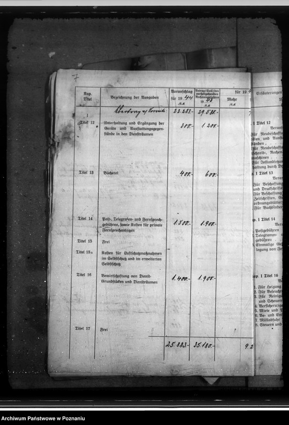 Obraz 11 z jednostki "Haushaltsplan 1944. Landesfremdenverkehrsverband - Reichsgau Wartheland"