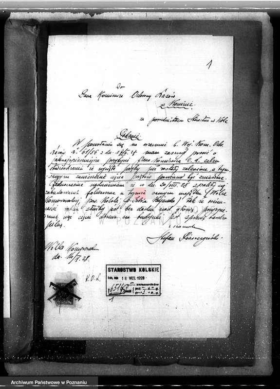 Obraz 5 z jednostki "Sprawa zniesienia nakazu zabraniającego prowadzenia użytkowania lasu w majątku Wólka-Komorowska powiat kolski gmina Izbica"