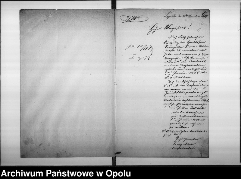 Obraz 6 z jednostki "Acta des Magistrats zu Oppeln betreffend die Schank-Anlage in Rademacher