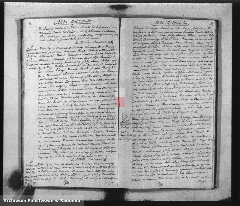 image.from.unit.number "Akta Stanu Cywilnego Parafii Zakrzów Urodzeń, Małżeństw, Zejścia na Rok 1824"