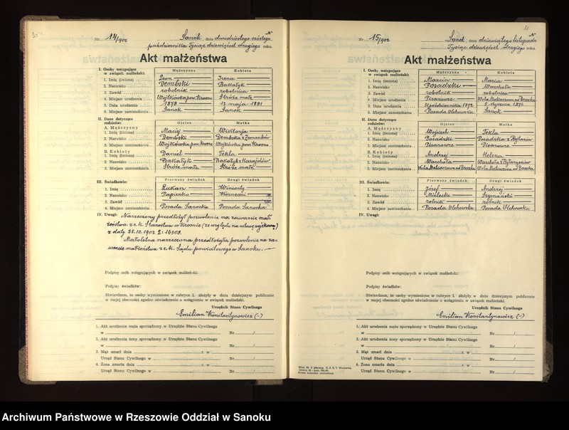 image.from.unit.number "Księga małżeństw"
