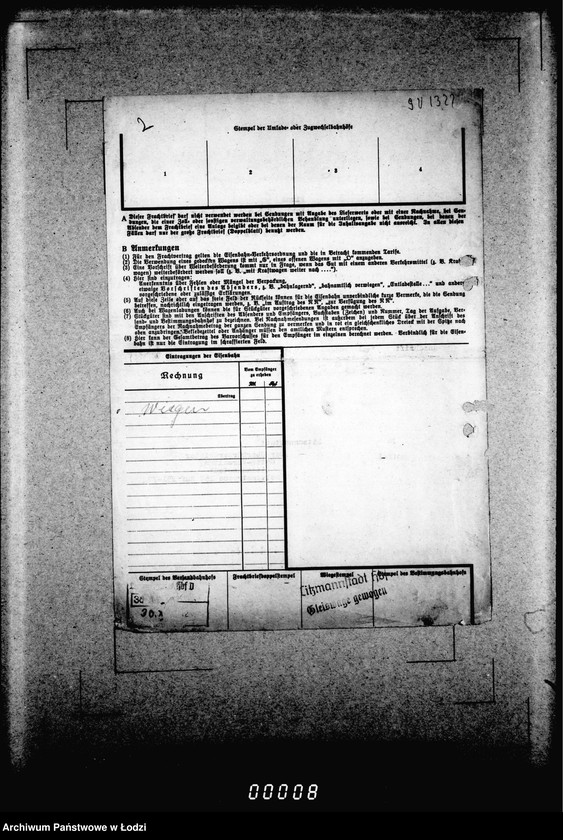 Obraz 7 z jednostki "Frachtbriefe doppel einige Ausgang vom 1301-1825a. [Wtórniki listów przewozowych]"