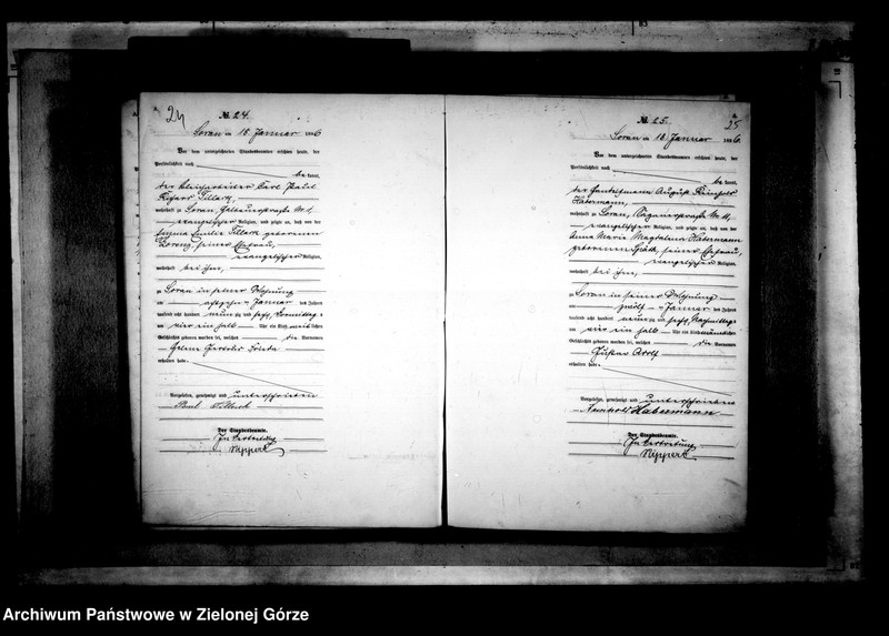 Obraz 17 z jednostki "[Księga akt urodzenia rok 1896-Żary miasto]"