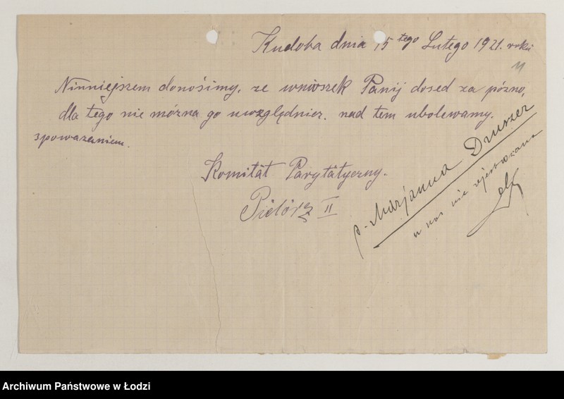 Obraz 13 z jednostki "[Odrzucenia, apelacje]"