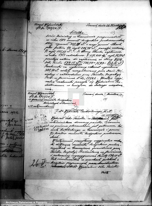 Obraz 17 z jednostki "/Sprawy patronatu domeny Czermin nad kościołem w Czerminie/"