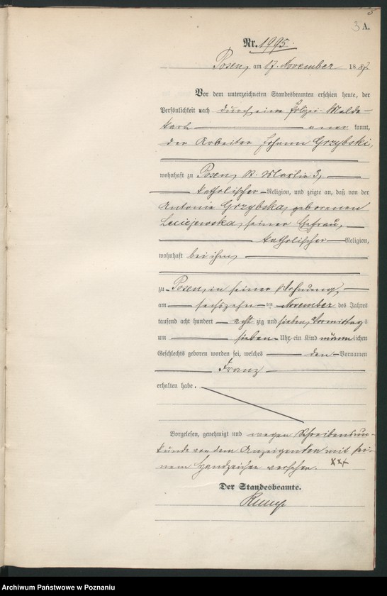 Obraz 6 z jednostki "Księga urodzeń t. V"