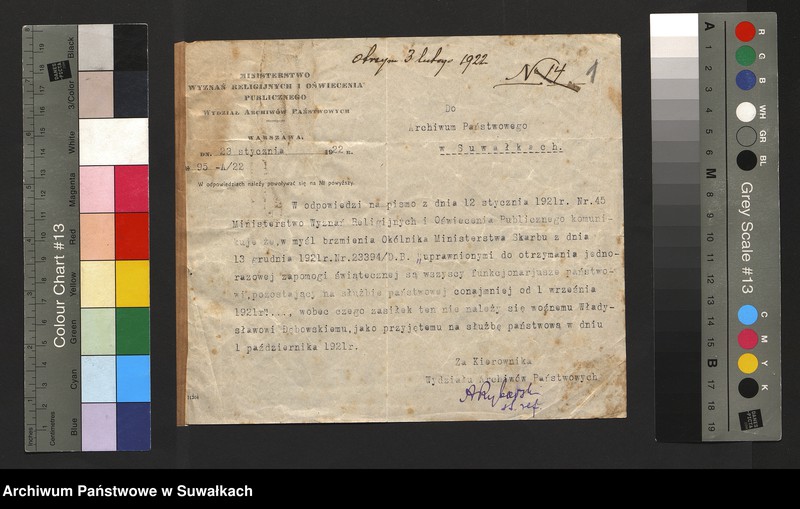 image.from.unit.number "[Korespondencja w sprawie danych personalnych woźnego Władysława Dębowskiego]"