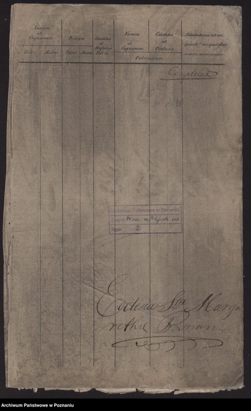 Obraz 2 z jednostki "Spis urodzeń"