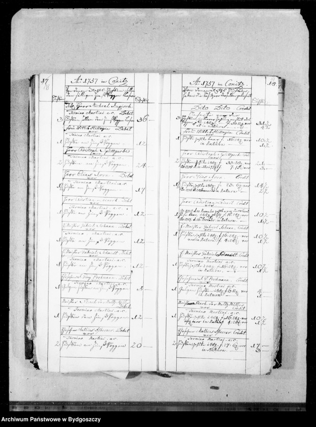 image.from.unit.number "Berechungsbuch von der Einnahme und Ausgabe des in der Stadt Conitz fälligen Korns"