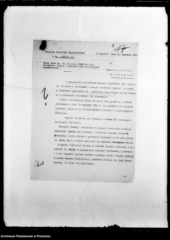 Obraz 5 z jednostki "/Nadzór i kontrola nad działalnością instytucji opiekuńczych/"