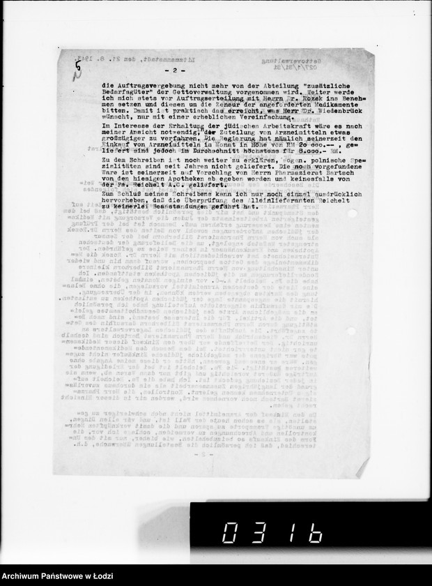 Obraz 9 z jednostki "Belieferung des Gettos mit Medikamenten"