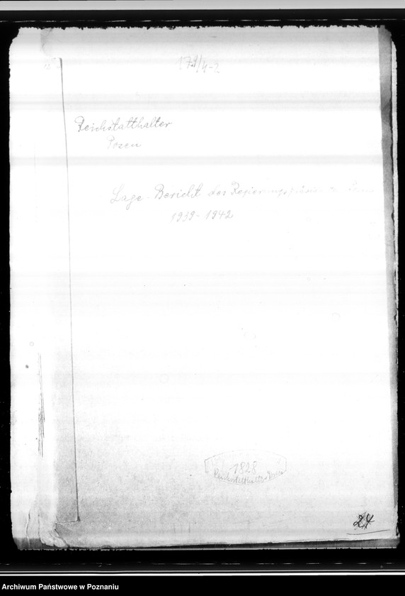 Obraz 3 z jednostki "Lageberichte des Regierungspräsidenten - Posen"