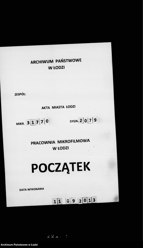 Obraz 1 z jednostki "O posobiju načalnika rezerva lodzinskoj policji Bogdanova"