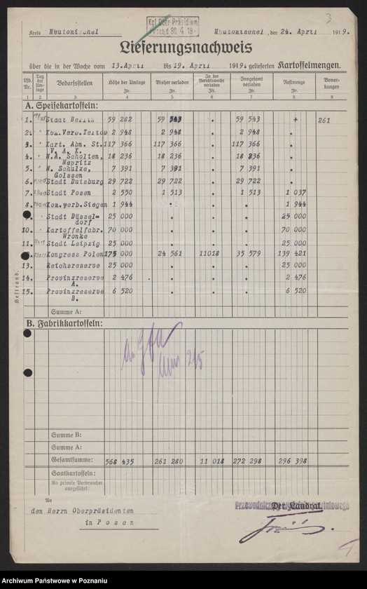 Obraz 5 z jednostki "[Odstawa ziemniaków z terenu powiatów Nowy Tomyśl - Poznań]"