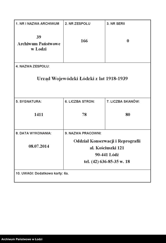 Obraz 1 z jednostki "Żydowska Centrala Rzemieślnicza Województwa łódzkiego w Łodzi"