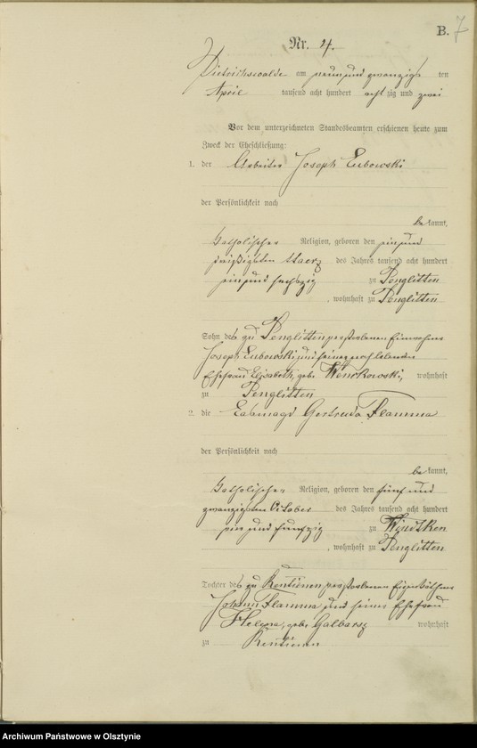 image.from.unit.number "Heiraths-Haupt-Register Nr 1 - 17"