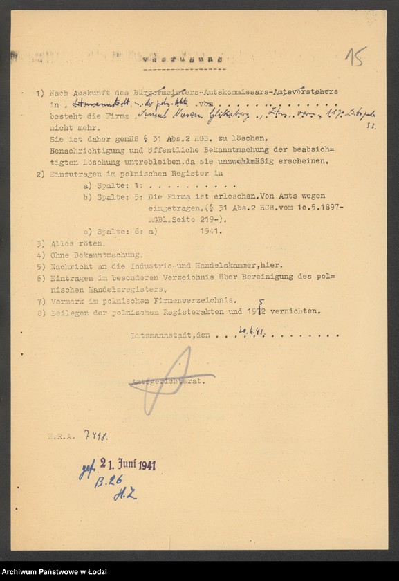 Obraz 17 z jednostki "Szmul Nusen Gliksberg- sklep kolonialno-spożywczy"