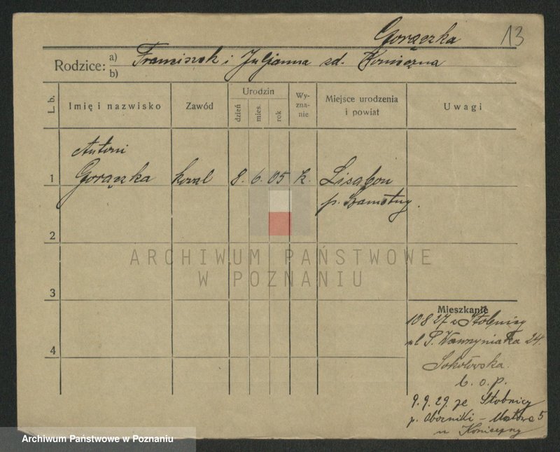 Obraz 15 z jednostki "Goroncy - Gorniakowski"