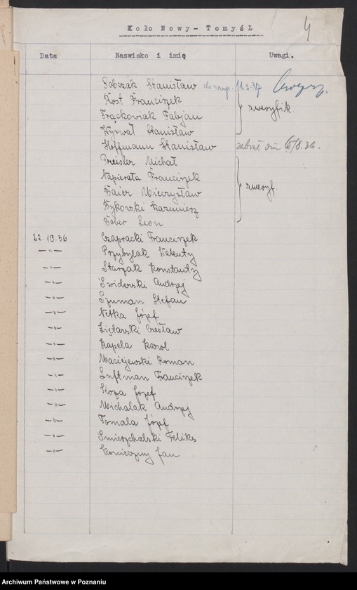 Obraz 7 z jednostki "Nowy Tomyśl - akta koła."