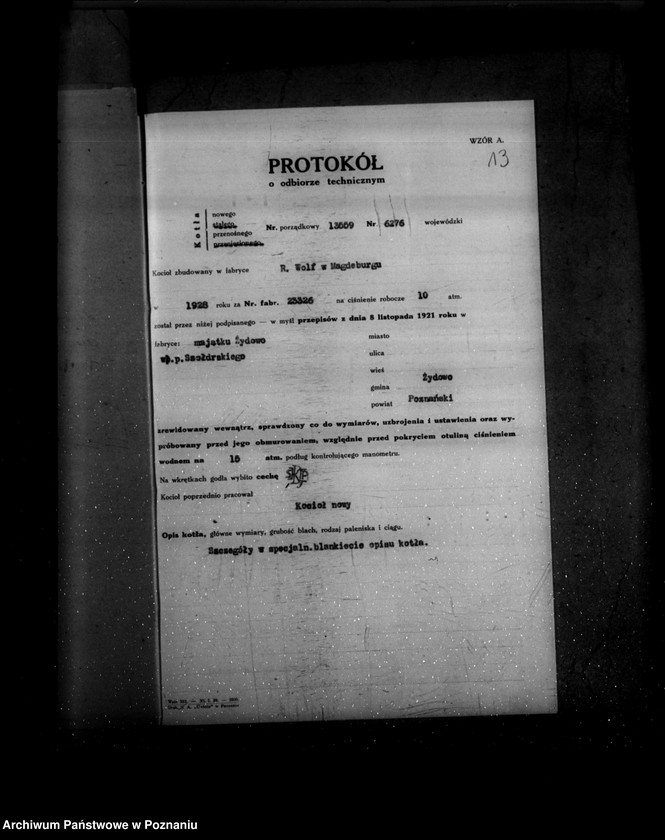 Obraz 18 z jednostki "Majątek ziemski Szołdrskiego w Źydowie powiat poznański nr woj. kotła 6276"