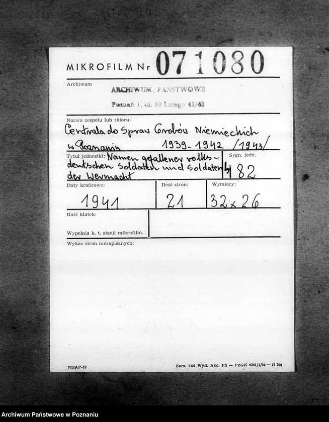 Obraz 2 z jednostki "Namen gefallener volksdentschen Soldaten und Soldaten der Wehrmacht"