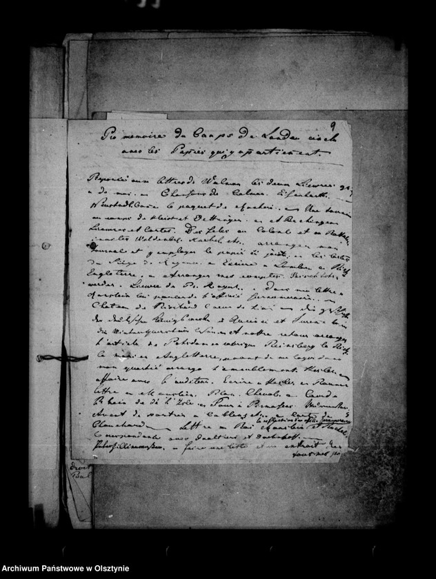image.from.unit.number "/Papiers du Camp de Landau de Carl Fr. Lehndorff, Manöverbericht mit pro memorias/."