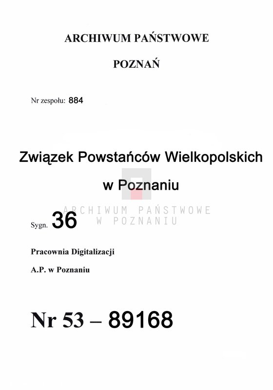 Obraz 1 z jednostki "Bilanse za 1937 i 1938 r. Związku Weteranów Powstań Narodowych i Związku Powstańców Wielkopolskich."