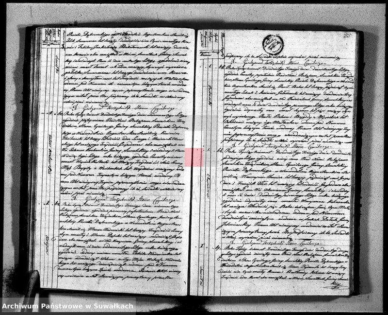 image.from.unit.number "Akta zeszłych gminy suwalskiey od dina 1 stycznia do dnia ostatniego grudnia 1823 roku"