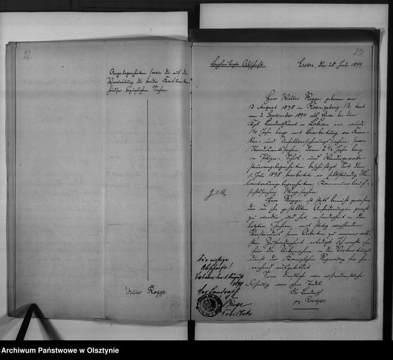 image.from.unit.number "Regierungssupernumerar Rogge [Walter]"