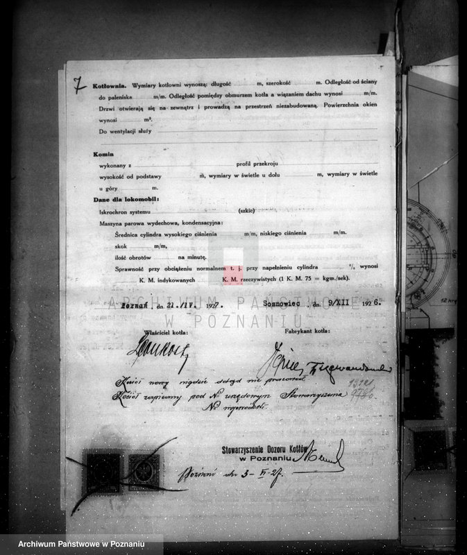 image.from.unit.number "Fabryka kwasu węglowego własność L. Rost Poznań-Główna  nr woj. 5958"