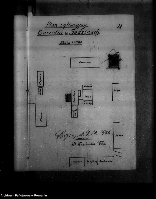 Obraz 15 z jednostki "Gorzelnia parowa dr Wizy majętność Sędziwy powiat szamotulski nr woj. kotła 1371"