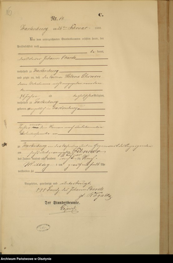 image.from.unit.number "Sterbe-Haupt-Register Nr 1 - 190"