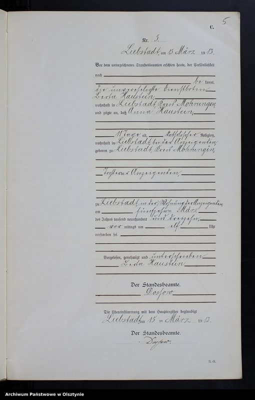 image.from.unit.number "Sterbe-Neben-Register Nr 1 - 47"
