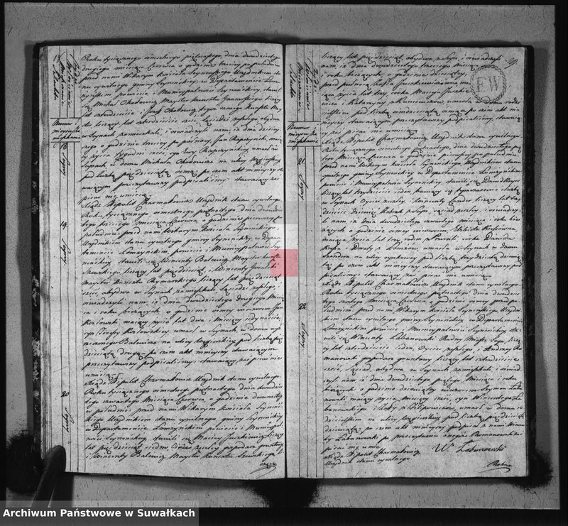 image.from.unit.number "Akta stanu cywilnego zeszłych w gminie seyneńskiey od 1-go stycznia 1815 roku."