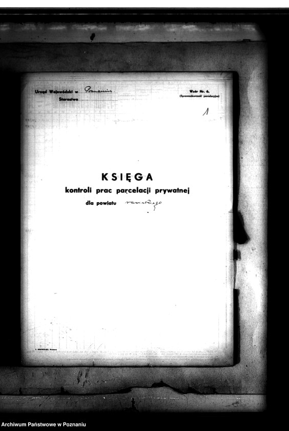 Obraz 5 z jednostki "Księga kontroli prac parcelacji prywatnej powiatu rawickiego"