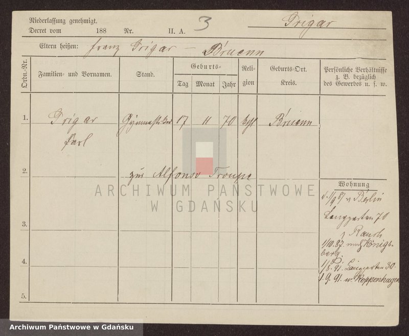 image.from.unit.number "Karty meldunkowe: Griga - Griss"