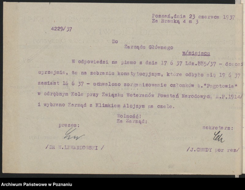 image.from.unit.number "Poznań - akta koła Pogotowiaków."
