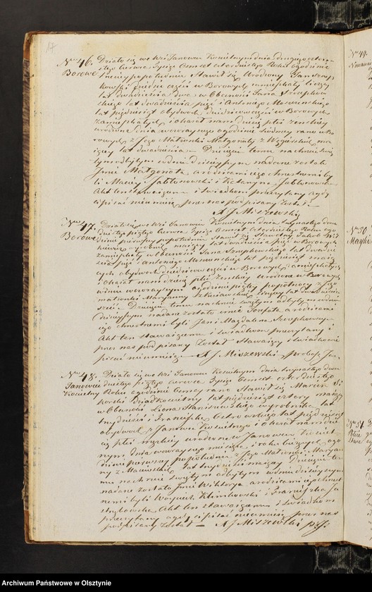 image.from.unit.number "Duplikat Skaładający się z 3-ech Oddziałow z Akt Urodzeń, d-o Zaslubień, d-o Zejscia Parafii Janowieckiej przeznaczony do zapisywania Akt wspomnianych na rok 1840"