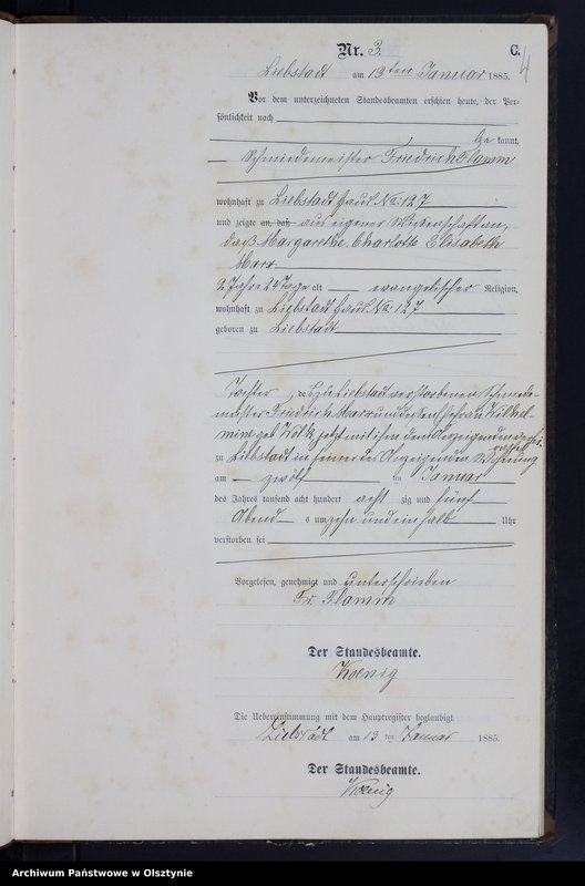 image.from.unit.number "Sterbe-Neben-Register Nr 1 - 71"