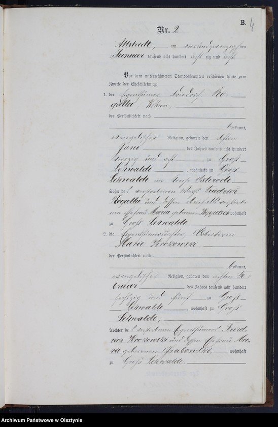 image.from.unit.number "Heiraths-Neben-Register Nr 1 - 19"