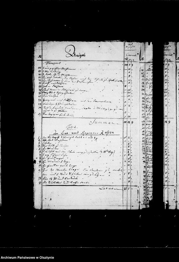 image.from.unit.number "Rechnung über die Einnahme u. Ausgabe von Gf. Lehndorfs Revenüs"