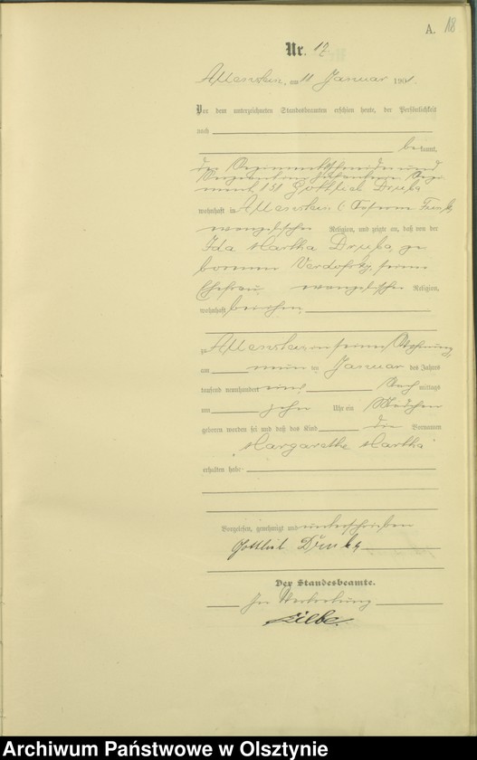 image.from.unit.number "Geburts-Haupt-Register Tom I,Nr 1 - 396"