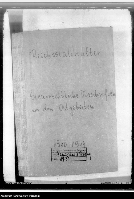 Obraz 3 z jednostki "Steurrechtliche Vorschriften in den Ostgebieten"