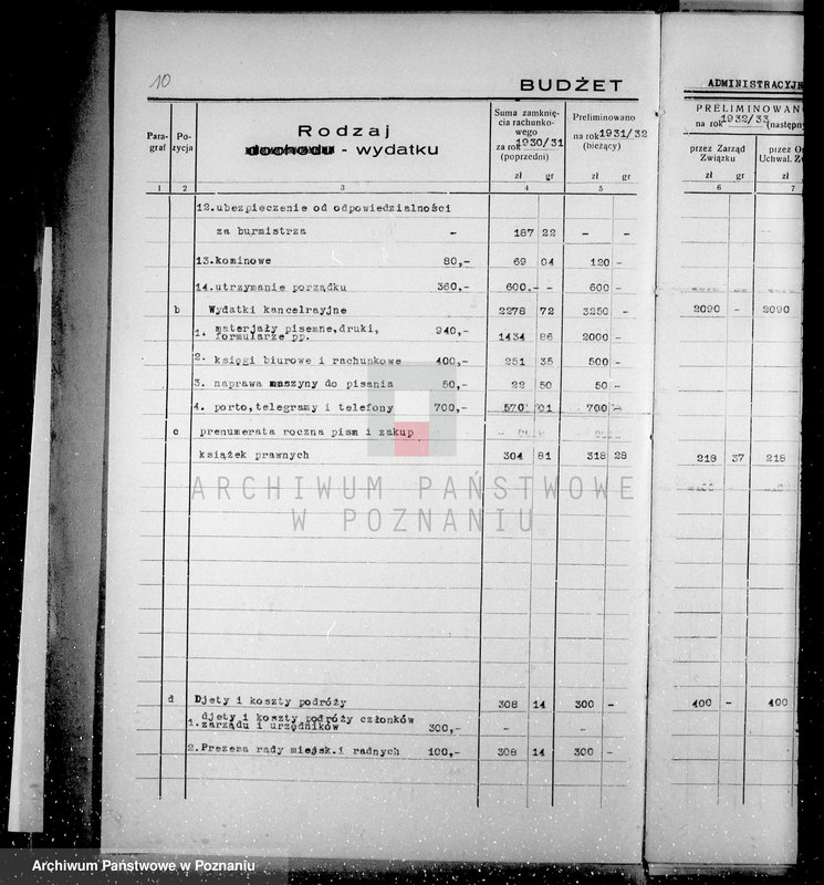 Obraz 14 z jednostki "Budżety i sprawy rachunkowe miasta Kcyni"