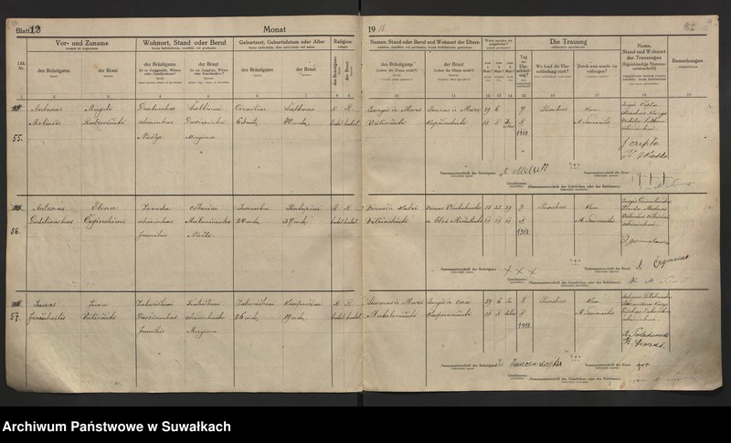 image.from.unit.number "[Księga akt małżeństw parafii rzymskokatolickiej w Puńsku z lat 1918-1921]"