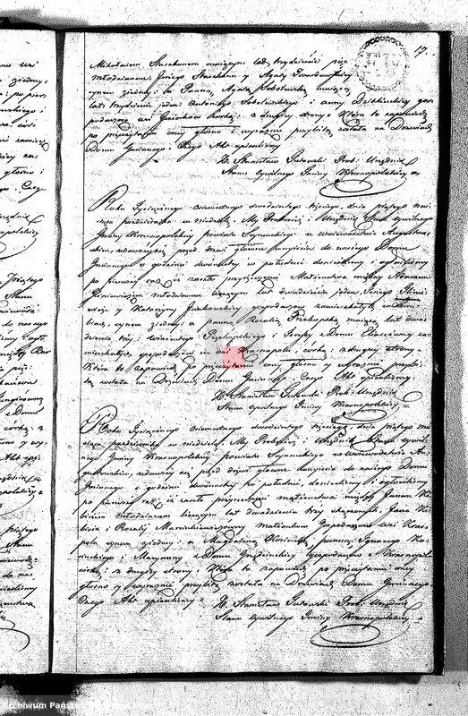 image.from.unit.number "Akta Zaślubionych Gminy Krasnopolskiey R-ku 1823. Powiat Seyneński. Województwo Augstowskie."