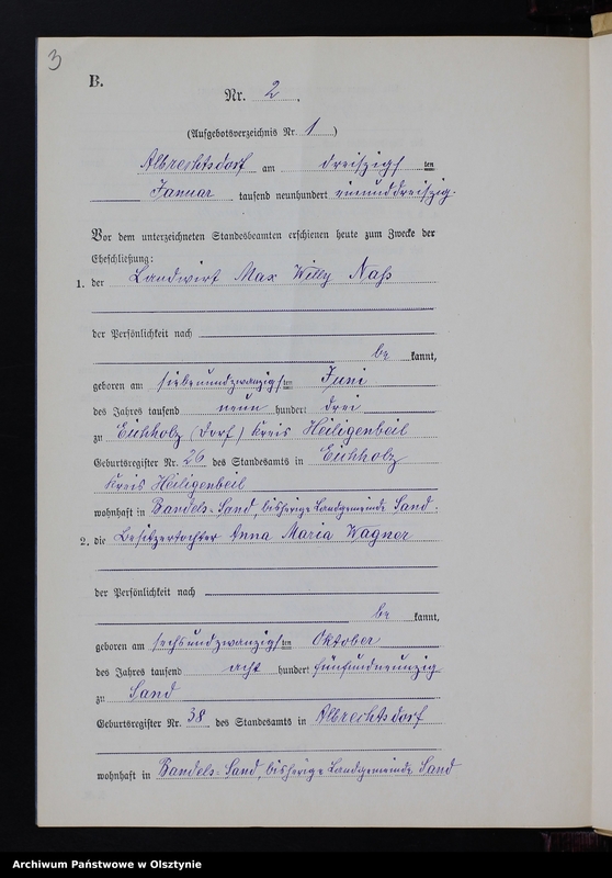 image.from.unit.number "Heiraths-Neben-Register Nr 1 - 15 [ Księga małżeństw - wtóropis ]"