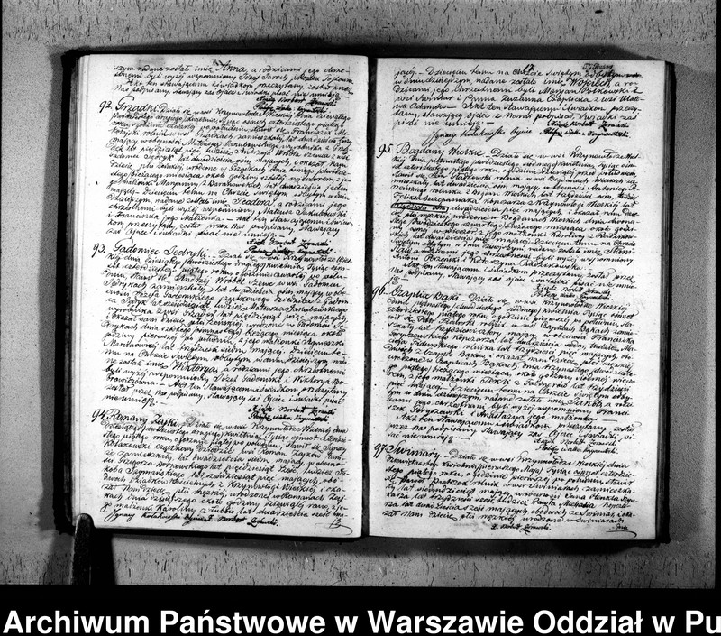 Obraz 19 z jednostki "Akta urodzeń, małżeństw i zgonów"