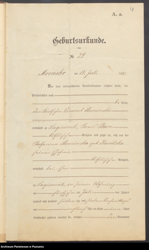 Obraz 6 z jednostki "[Dokumenty dostarczone przez narzeczonych do zawarcia związku małżeńskiego za 1902 rok. Tom XVI]"
